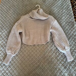 Cozy Gray Turtleneck Sweater